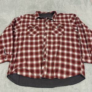 Territory Ahead Reversible Flannel Mens 2XL Chest 29 Plaid Long Sleeve Button Up
